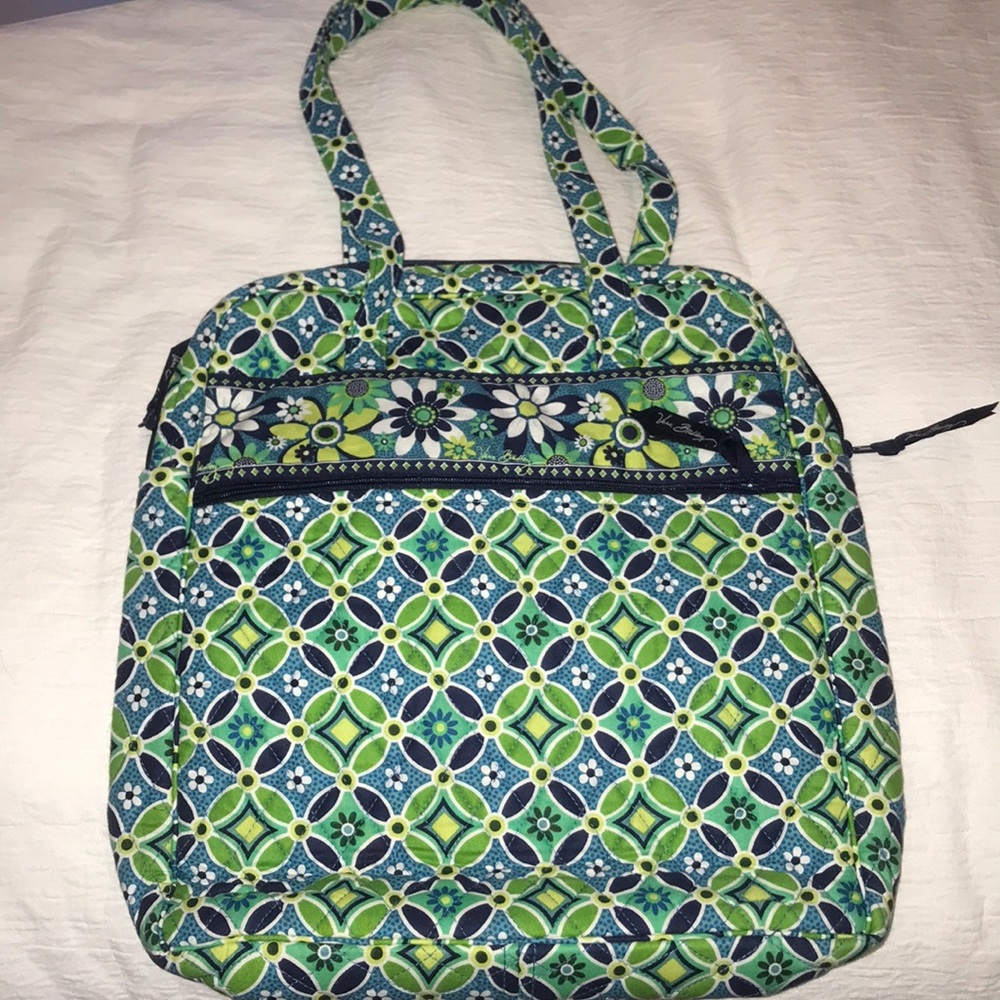 Vera Bradley Tall Zip Tote - Daisy Daisy Pattern